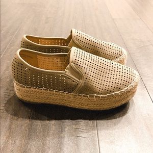 Altar’d State platform shoes - sand colored